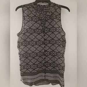 NYDJ Women V Neck Sleeveless Blouse